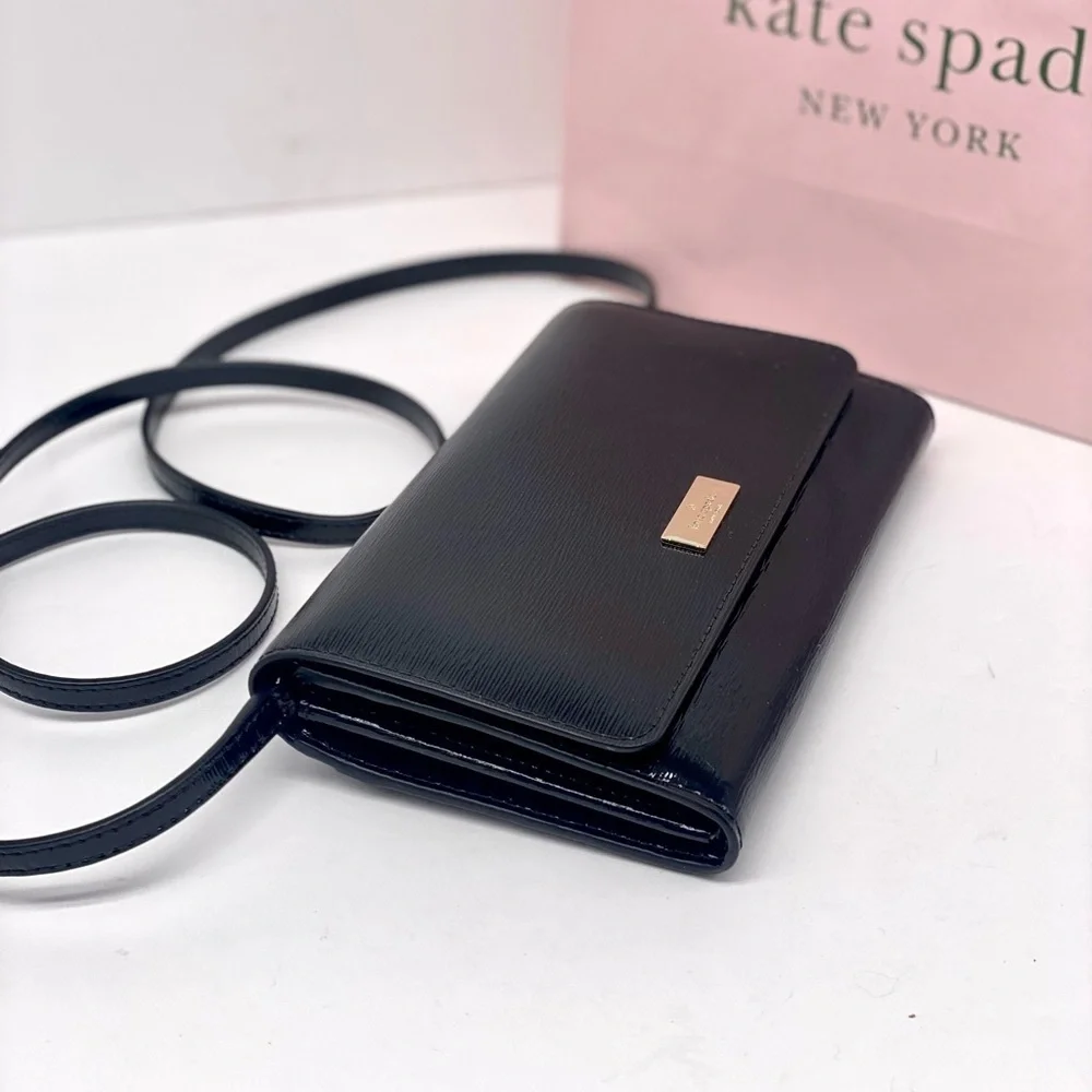 Kate Spade Sleek Black Crossbody Bag